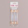 Set of applicators for shadows, bilateral, 5 pcs, 9.5 cm, transparent color
