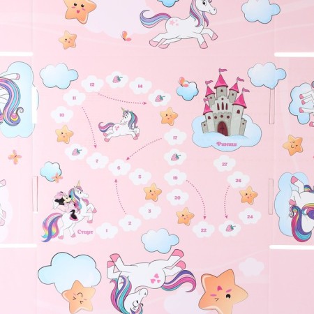 Gift box, folding, 28x21x9 cm, Minnie Mouse and unicorn-4