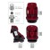 AMAROBABY BRILIANT, ISOFIX fastening, class D, group 0+/1/2/3 (0-36 kg), red red color, red