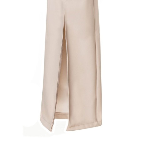 Female trousers (eco-leather), milk color, size 46-48-9