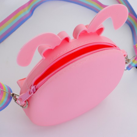 Bag's bag with a zipper "chosen", pink color-2