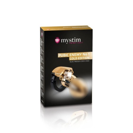 Пояс верности мужской Mystim Pubic Enemy No 1 , золотой-6