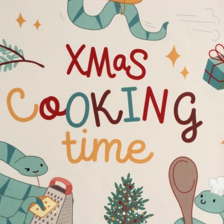 Set in the bag Ethel Xmas Cooking: a towel 40x70 cm, baking molds - 3 pcs.-3