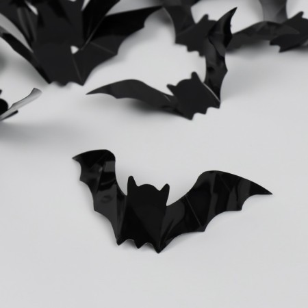 Sticker PVC "bats" 16 pcs 16.5x5.5, 12.5x4, 10.5x3.5, 7x2.5 cm-2