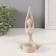 Polystone candlestick for 1 candle "Greeting the Sun" White in nettles 8.7x8.7x16.5 cm