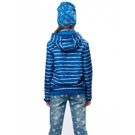 Windbreaker for girls, height 122 cm, blue color-2