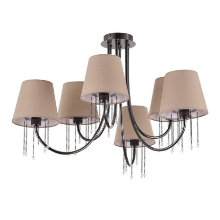 Ceiling EVOLUCE lamp. Sle1118-802-06. Alluria. 6x40 watts, E14, 70x70x43 cm, Black Cherrem-1