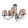 Ceiling EVOLUCE lamp. Sle1118-802-06. Alluria. 6x40 watts, E14, 70x70x43 cm, Black Cherrem
