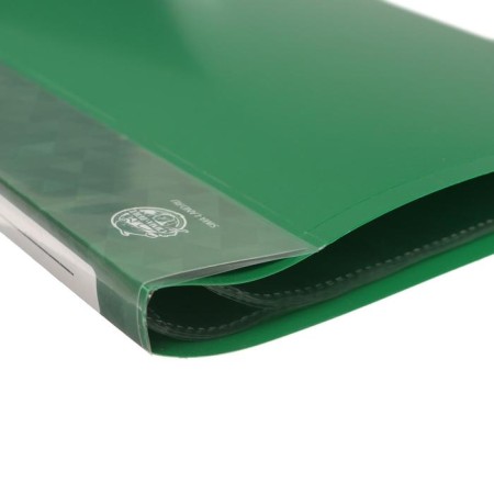 Folder with 10 A4 inserts, 500 μm, calligrata, pocket on the spine, green-3