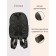Nino maxi backpack black quilted fabric