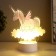 Lamp "Unicorn" LED 3000K USB/from batteries 3haa white 16.3x9x23 cm