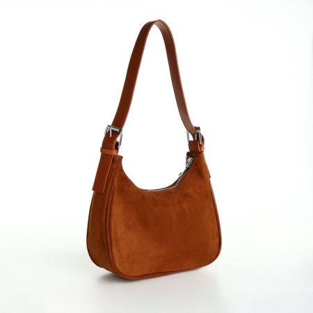 Women's bag with lightning, brown color-5