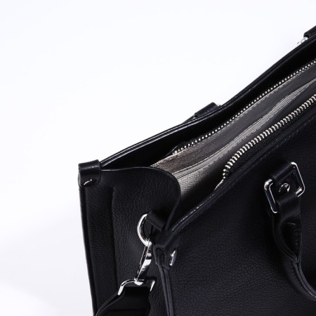 Bag Female Tout with zipper, black color-7