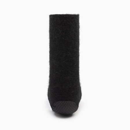 Baby boots with rubber sole, black color, size 28-2