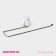 Holder for towels on a vacuum suction cup, 27 × 6.5 × 7 cm