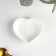 Ceramic shares “Heart”, 50 ml, 8 × 7.3 cm, white color