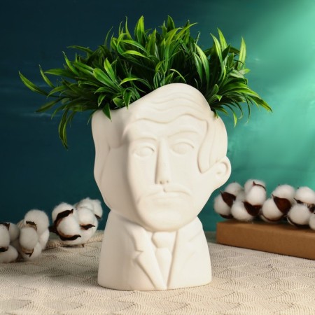Kashpo - Vase "Gregor" 21x9x13cm, white-1