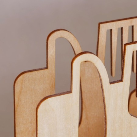 Wooden napkin "Cinema Devices", 16x14 cm-3