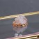 Organizer for storage "Crystal", with a lid, glass, 1 section, 20 × 16.8 × 9 cm, the color is transparent/copper/pink