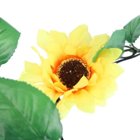 UNIEL Girlyanda “Thread” 2.3 m with nozzles “Sunflower”, IP44, Dark Thread, 25 LED, glow warm white, 2 modes, solar battery-4