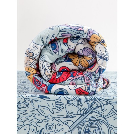 Bed linen 1.5 joint venture "Dudliki", size 215x150 cm, 215x145 cm, 70x70 cm-4