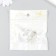 Decor for creativity plastic "Figure icicle, crystal" Transparent 4.1x4.1x8.4 cm