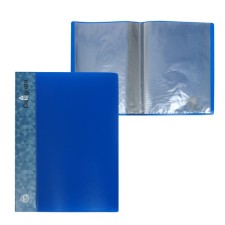 Folder with 20 A4 inserts, 600 μm, Calligrata, 15 mm, blue