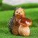 Garden figure "Hedgehog with white mushroom" 20x20x13cm