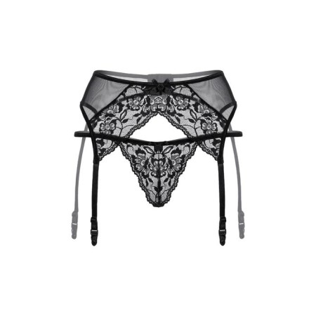 Panties and belt for stockings Softline Collection, black color, size s/m-1