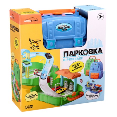 Parking "Police pursuit", in a backpack-9