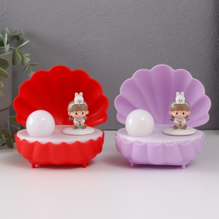 Souvenir plastic light "Baby in the shell" mix 11.5x10x11.5 cm-2