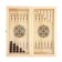 Bull backgammon, wooden board 40 x 40 cm, with a field for playing checkers