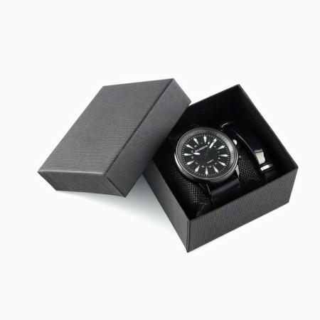Male gift set Bolingdun 2 in 1: Watch, bracelet, D-4.6 cm