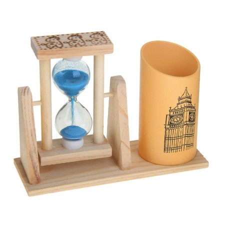 Sanding clock "attractions", souvenir, with an organizer for the office, 9.5 x 13 cm-5