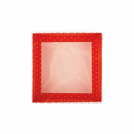 Packaging for confectionery with a plastic lid "I love you" 12 x 6 x 11.5 cm-1