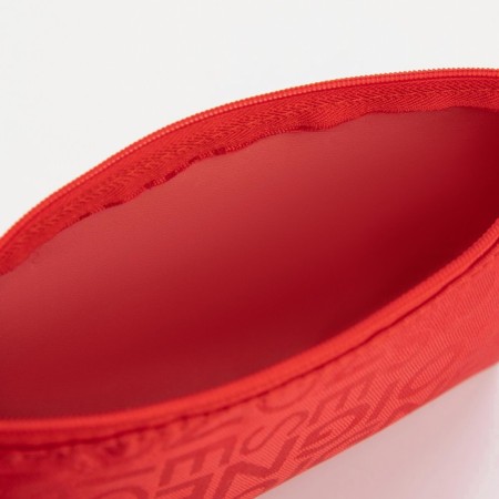 Cosmetic bag with lightning, red color-2