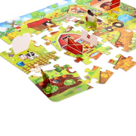 Puzzles with windows "on a farm", 28 parts-2
