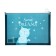 Lightning folder A4 format, 180 mkr, transparent with the pattern "Cat", mix
