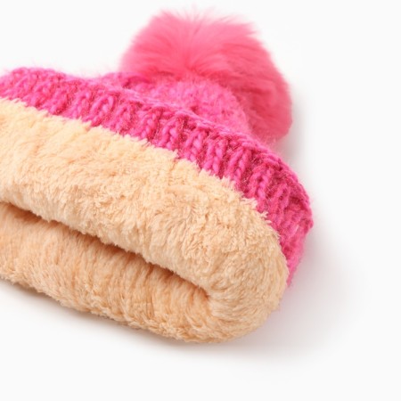 Women's hat minku, pink color, rr 56-58-4