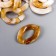 Decor for creativity plastic "Ring for the chain" Cream set 25 pcs 2.3x1.65 cm