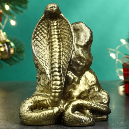 Figure "Snake of Crystalian" gold, 12x6cm-1