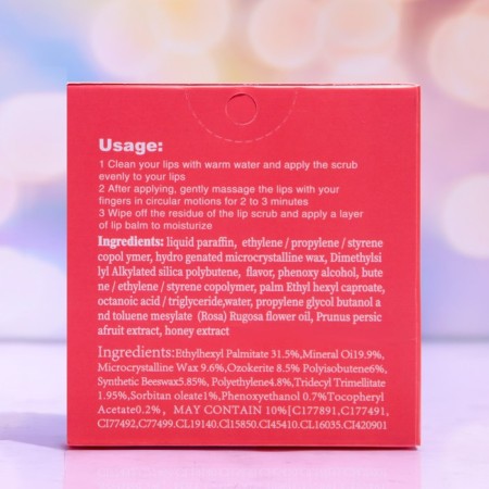 Lip's Set "Strawberries": Balm and Scrub-3