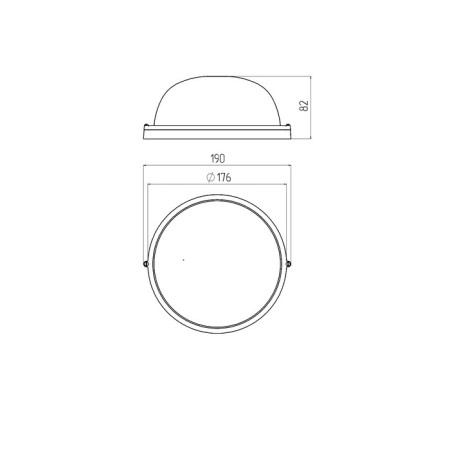 Lamp era NBP 03-60-001, E27, 60W, 190x176x82 mm, IP54-1