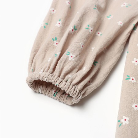 Children's dress with collar Kaftan, r.28 (86-92), beige-7