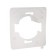 LEGRAND Inspiria, 2K+h, IP 44 socket, with a folding cover and curtains, 16 A, 250 V, white