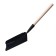 Hotail scoop, 17 × 17 × 6 cm, metal, wooden stalk 35 cm, mix
