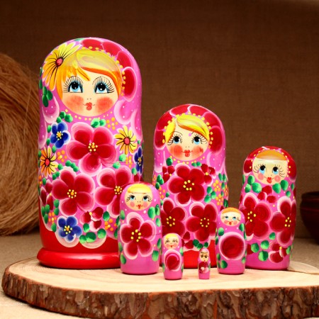 Matryoshka 7-doll "Agatha", 20-22 cm