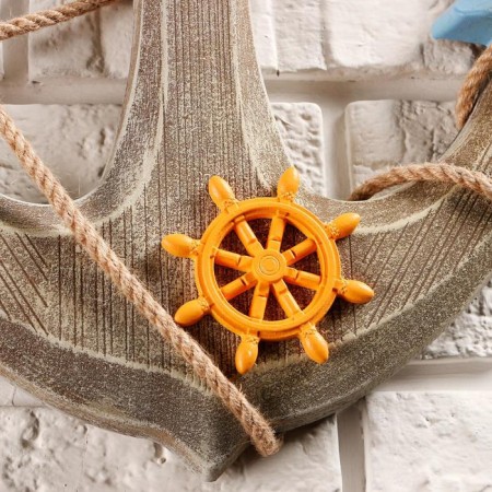Interior anchor with a rope and a helm, 60*44cm-2