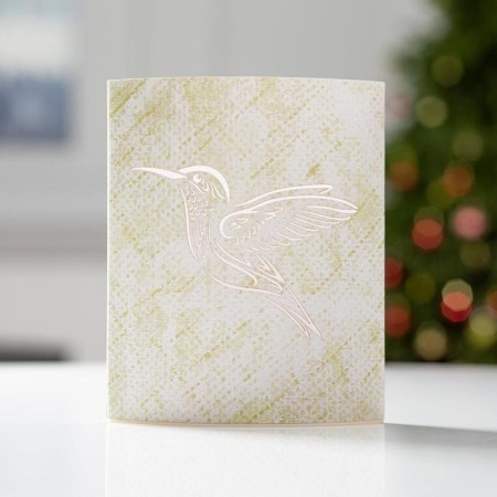 LED figure "Hummingbird" 13 × 16 × 5 cm, cardboard, battery AAX2 (not complete), glow warm white-1