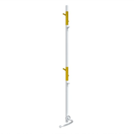 Towel Electric Laris Image, 150x1400 mm, 4 crossbars, univers., White-1